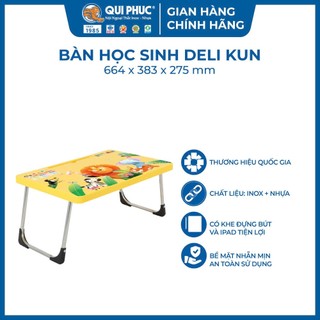 [GIAO HỎA TỐC - Qui Phúc] Bàn học sinh ngồi bệt DELI Kun có khay Ipad giao hoạ tiết ngẫu nhiên