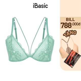 Áo ngực bralette ren mỏng dây chéo ngực iBasic BRAY045