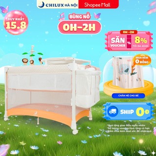 Nôi cũi vải đa năng gấp gọn Chilux K55 - Tiện lợi, an toàn, hiện đại