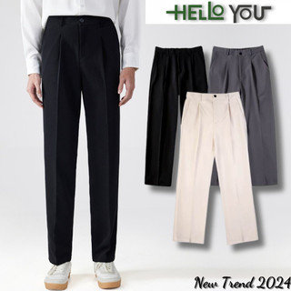 Quần tây âu nam công sở Helloyou dáng baggy suông vải Vitex phong cách Hàn Quốc - JBAGGY