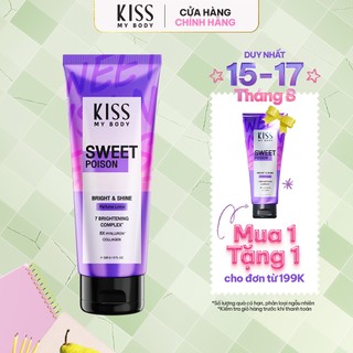 Sữa Dưỡng Trắng Da Toàn Thân Hương Nước Hoa KISS MY BODY Bright & Shine - Hương Sweet Poison 226g
