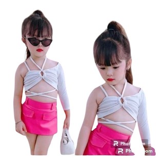 Áo kiểu dài tay xinh cho bé phối nhiều phong cách 7_24kg
