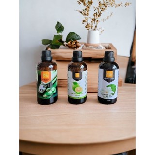 (100ML)COMBO TINH DẦU NGUYEN CHẤT SẢ CHANH.HOA LÀI.BƯỞI DA XANH