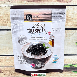 Rong biển giòn trộn gia vị ăn liền k-food túi zip 50g