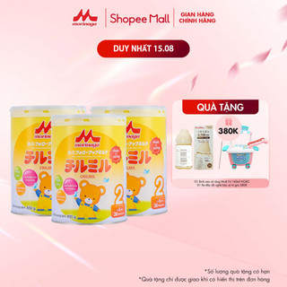 Combo 3 lon sữa Morinaga Chilmil số 2 Nhật Bản 850g bé đề kháng khỏe, tiêu hóa tốt