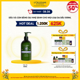 Dầu Gội - Dầu Xả Dành Cho Mọi Loại Tóc L'Occitane Gentle & Balance Shampoo & Conditioner 500ml