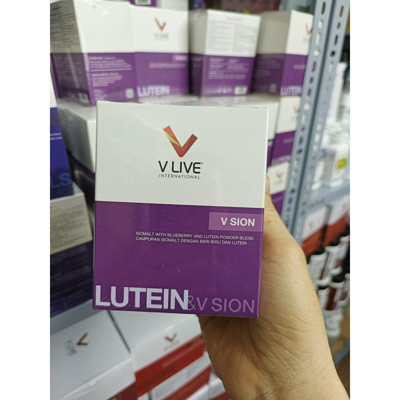 Khỏe đôi mắt Vsion Lutein Vlive international giúp tăng cường thị lực giảm mỏi mắt.