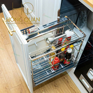  Giá Để Dao Thớt Gia Vị Đa Năng inox 304 Kệ Đựng Giao Thớt có kèm ray giảm chấn khay hứng nước. THƯƠNG HIỆU GEMANIVN 