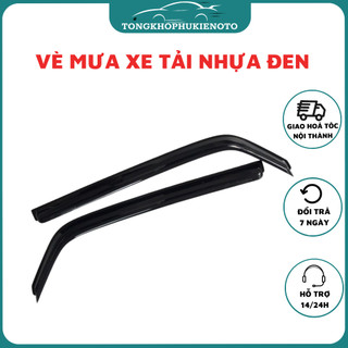 Vè che mưa xe tải Kia K140, K165, K125, K300, K2700, K3000 Mẫu nhựa đen nhập khẩu Hàn Quốc
