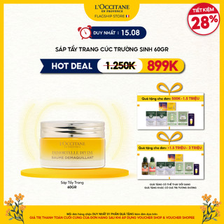 Sáp Tẩy Trang Chống Lão Hóa Cúc Trường Sinh L'Occitane Immortelle Divine Cleansing Balm 60gr