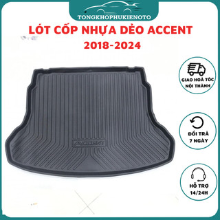 Lót cốp xe Hyundai Accent 2018-2019-2020-2021-2022-2023-2024 Nhựa dẻo cao cấp