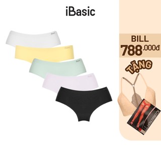 Combo 5 quần lót nữ lưng vừa không đường may iBasic V188