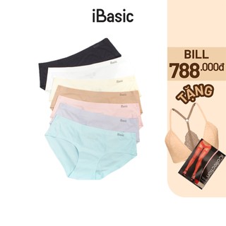Combo 10 quần lót nữ lưng vừa không đường may iBasic V188