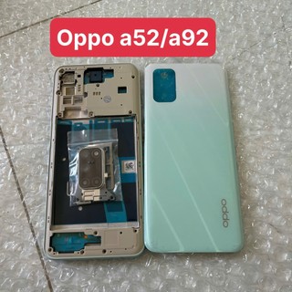 Bô vỏ oppo a52 / a92 (gồm sườn,lưng.phím bấn,kính cam, bao gồm khe sim)