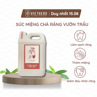 Nước súc miệng chà răng vườn trầu VIETHERB dung tích 5L, làm sạch răng, thơm miệng
