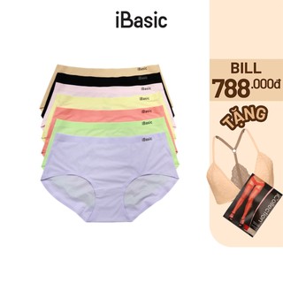 Combo 10 quần lót nữ lưng cao không đường may iBasic V189