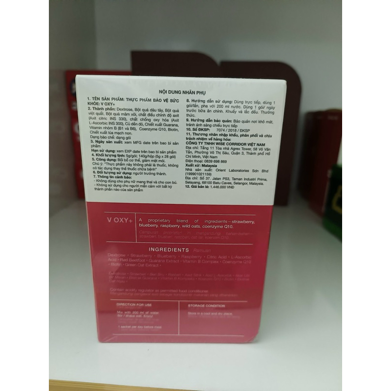 Chính hãng - Voxy Vlive International 1 hộp 28 gói