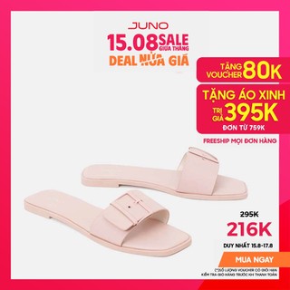 Dép Bệt Nữ Quai Ngang 1cm JUNO Mũi Vuông SD01095