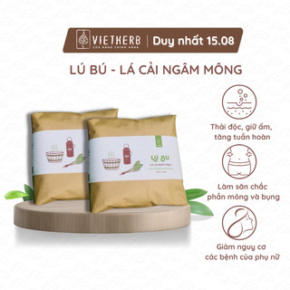 Lú bú, lá cải ngâm mông VIETHERB 4 gói 30gr tuần hoàn và lưu thông khí huyết