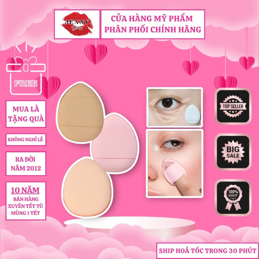 Mút tán kem nền che khuyết điểm mini