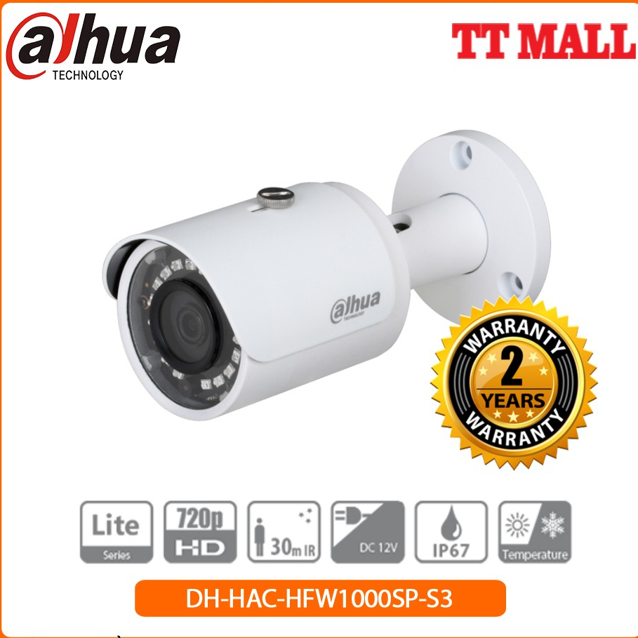 CAMERA HDCVI DAHUA HAC-HFW1000SP-S3 (tem DSS) .