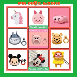 ☘️Tặng kèm móc treo☘️Case Airpod 1 2 Pro | Pro 2 2022 ...Vỏ bao bọc Vườn thú đựng tai nghe không dây airpods Heo cute