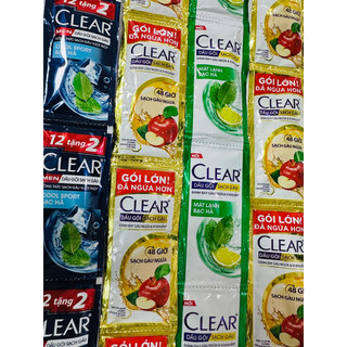 Dây dầu gội Clear 10 gói bạc hà