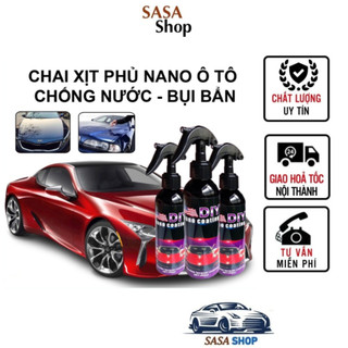 Chai Xịt Phủ NANO DIY 200ml chống thấm nước Kính, phủ nền bóng Sơn Xe Ô Tô