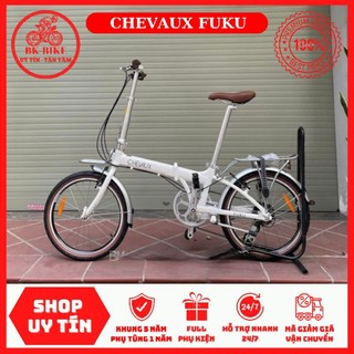 Xe đạp gấp chevaux fuku - khung nhôm, groupset shimano altus 8 speed, bánh 20