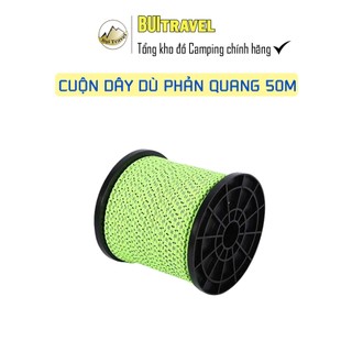 Dây dù paracord phản quang- Cuộn dây dù phản quang 50m- Bụi Travel
