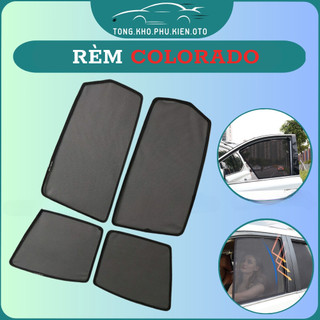 Rèm che nắng nam châm xe Colorado - Bộ 4 tấm 4 cửa chắn nắng vừa khít form xe, nam châm hút mạnh