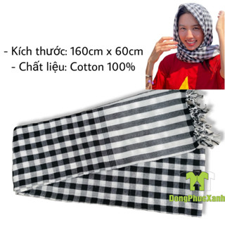 Khăn rằn Nam Bộ kích thước 160cm x 60cm vải cotton 100% cao cấp