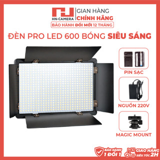ĐÈN LED QUAY PHIM LED 600 BÓNG 40W SIÊU SÁNG KÈM NGUỒN VÀ PIN SẠC