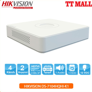 ĐẦU GHI HDTVI 4 KÊNH HIKVISION DS-7104HQHI-K1 HOẶC MÃ THAY THẾ iDS-7204HQHI-M1/E (TURBO HD 4.0)