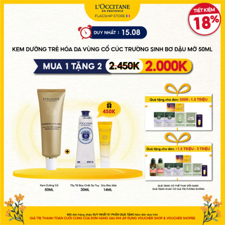 Kem dưỡng trẻ hóa da vùng cổ cúc trường sinh bơ đậu mỡ immortelle shea youth neck cream 50ml