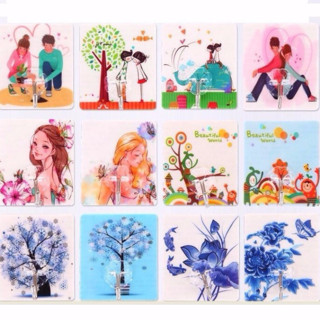 Móc Dán Tường Siêu Dính In Hình 3D Hình Họa Tiết Dễ Thương, Móc dán tường họa tiết tinh tế nhiều màu treo vật dung