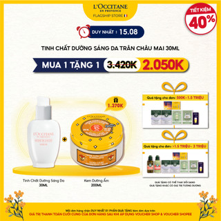 Tinh Chất Dưỡng Trắng Sáng Da Trân Châu Mai Reine Blanche White Infusion Serum 30ml L'Occitane