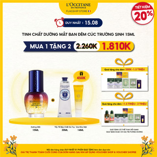 [Mã COSLUX09 giảm 120K đơn 1500K] Tinh Chất Dưỡng Mắt Ban Đêm L'Occiatne Immortelle Reset Night Eye Serum 15ml