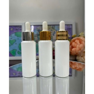 Chai lọ chiết serum, chai thủy tinh znv 30ml sơn trắng