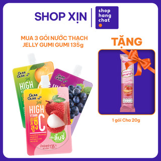 [MUA 3 GÓI TẶNG 1 GÓI CHA CHA 20G ] Nước Ép Trái Cây Thạch Jelly Gumi Gumi Vitamin 150g Thái Lan Nhiều Vị