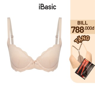 Áo ngực có gọng mút vừa ren demi ibasic braw089