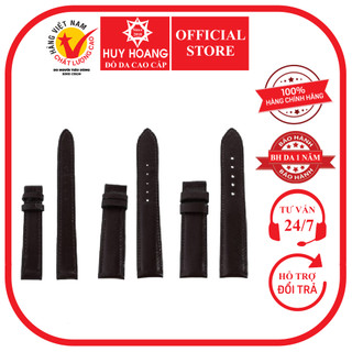 Dây đồng hồ da bò nhiều size màu nâu đất HP8102-16-30