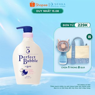 Sữa tắm dưỡng ẩm hương hoa dịu ngọt Senka Perfect Bubble for Body Sweet Floral n 500ml_13731