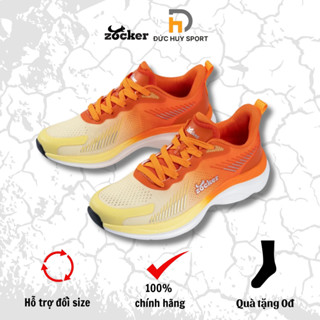 Giày chạy bộ nam nữ Zocker Ultra Light trọng lượng siêu nhẹ, giúp đàn hồi và trợ lực tốt chính hãng [ Tặng tất dệt kim ]