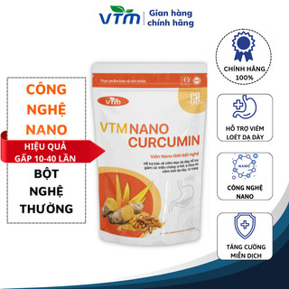 Viên uống tinh bột nghệ VTM NANO CURCUMIN - gói 60 viên