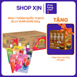 [MUA THÙNG 36 GÓI TẶNG 1 HỘP CHA CHA 20G] Nước Thạch Trái Cây Jelly Gumi Gumi Vitamin 150g Thơm Ngon Nhiều Vị