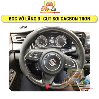 BỌC VÔ LĂNG D CUT DẠNG TRƠN SỌC ĐỎ DÀNH CHO SUZUKI XL7, SUZUKI ERTIGA , SUZUKI SWIFT , KIA SELTOS, ELANTRA SPORT