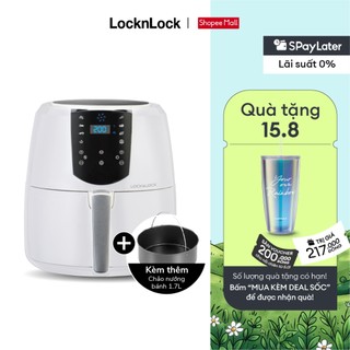 Nồi Chiên Không Dầu Lock&Lock Jumbo Plus Air Fryer 5.2L Màu trắng EJF357WHT