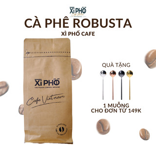 Cà phê robusta xì phố cafe rang mộc xay/ nguyên hạt, cà phê sạch, nguyên chất, vị nguyên bản