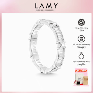 Nhẫn bạc nữ cde eternity x silver ring cde8277